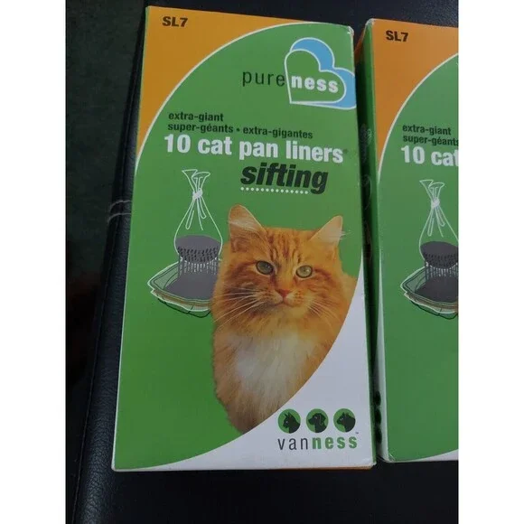 2 New Vanness PureNess Sifting Cat Pan Liners - Extra Giant - SL7 - Pack of 10 - Picture 2 of 8